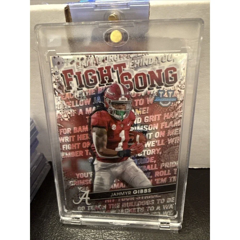 2022 Topps Bowman U Fight Song Jahmyr Gibbs Alabama